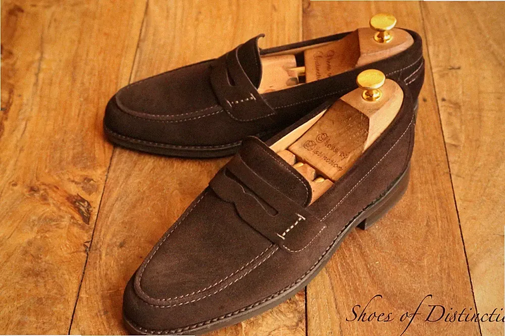 Loake Braun Wildleder Halbschuhe Schuhe Herren UK 6,5 US 7,5 EU 40,5