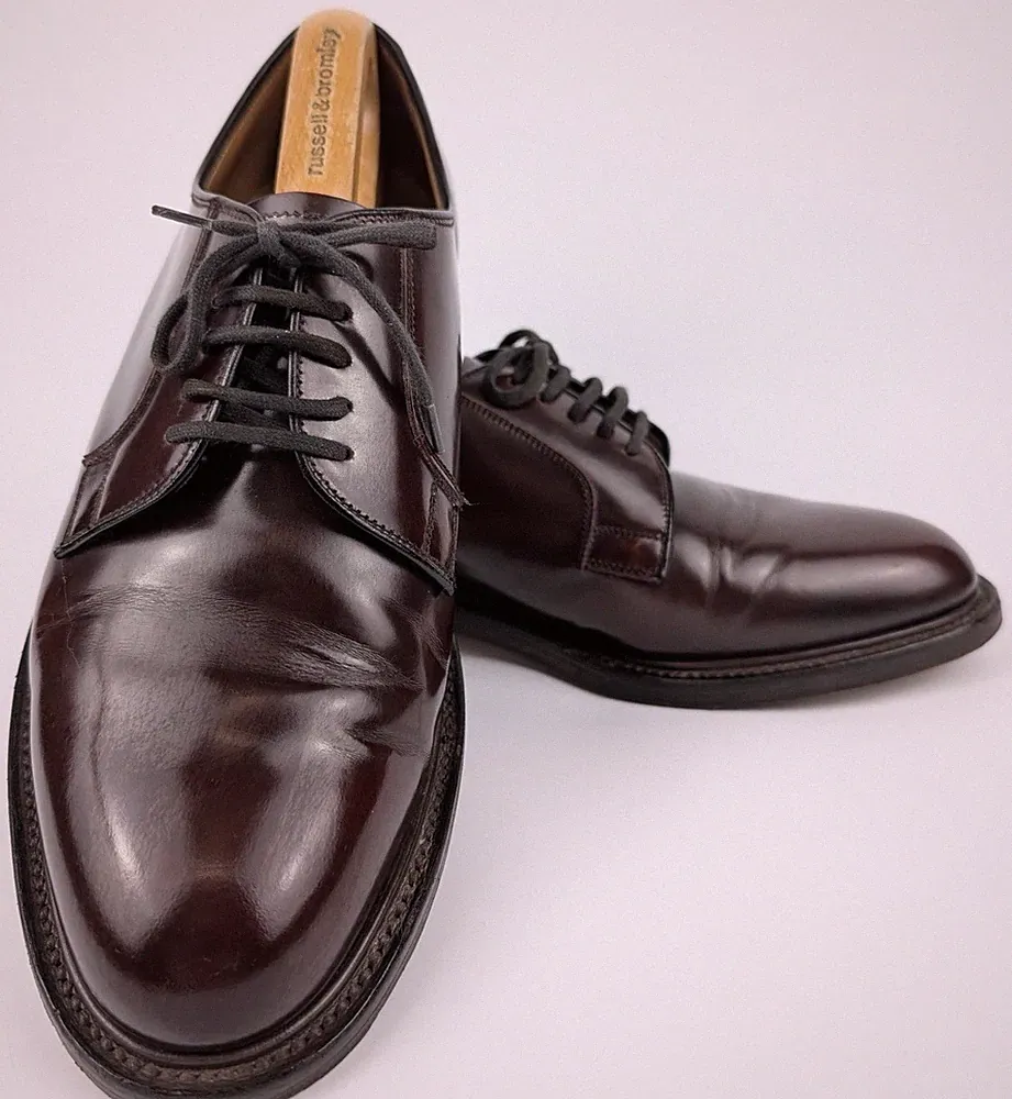 Loake Burgunderrot Leder Oxford Schuhe UK 8,5 Herren Formelle Schuhe EL254585VGC