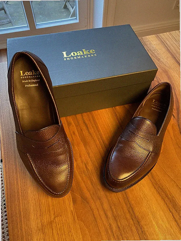 Loake classic Loafer Imperial Dark Brown Grain (Größe UK 10.5, EU 44.5)