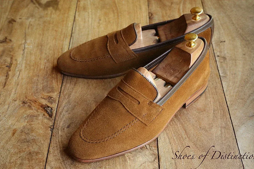 Loake Darts Braun Wildleder Leder Halbschuhe Schuhe Herren UK 8,5 US 9,5 EU 42,5