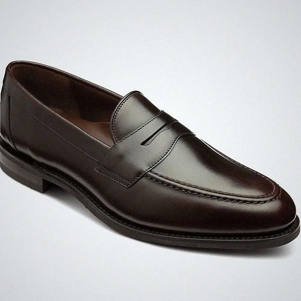 Loake Herren Imperial Halbschuhe Schuhe Navy Premium Leder Wildleder und Gummisohle