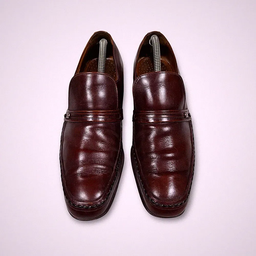 Loake Vintage 90er Leder Halbschuhe Mahagonibraun (UK 8,5)