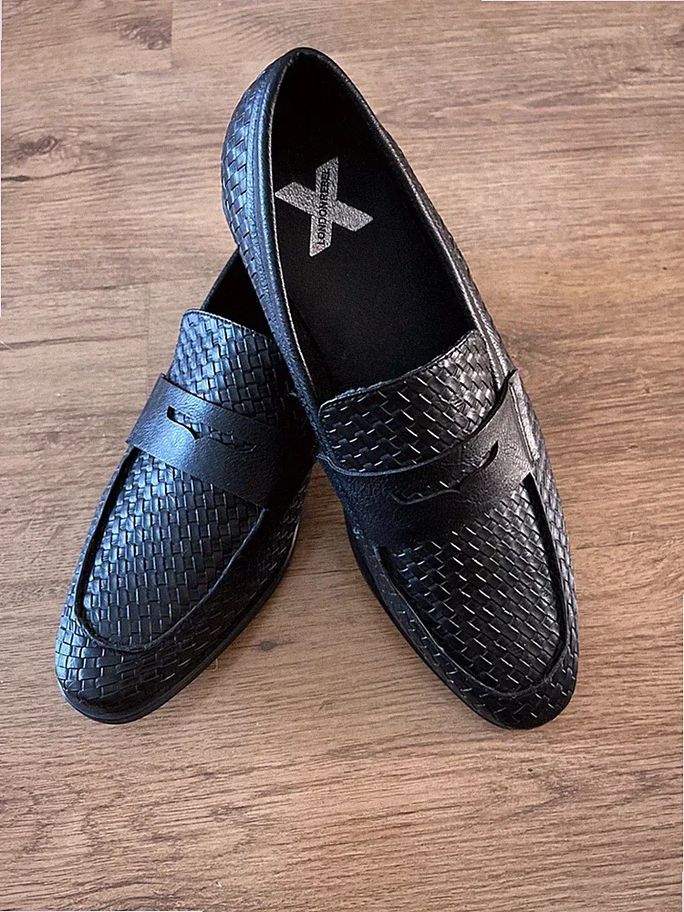 LONDONREBEL Loafer-Businessschuhe schwarz Gr.42-Neu
