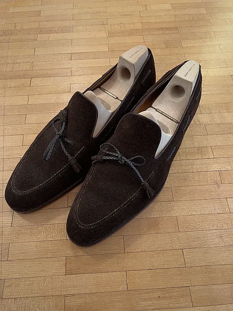Loop-Loafer "Mesh-Tassel" SAINT CRISPIN´S - reine Handarbeit