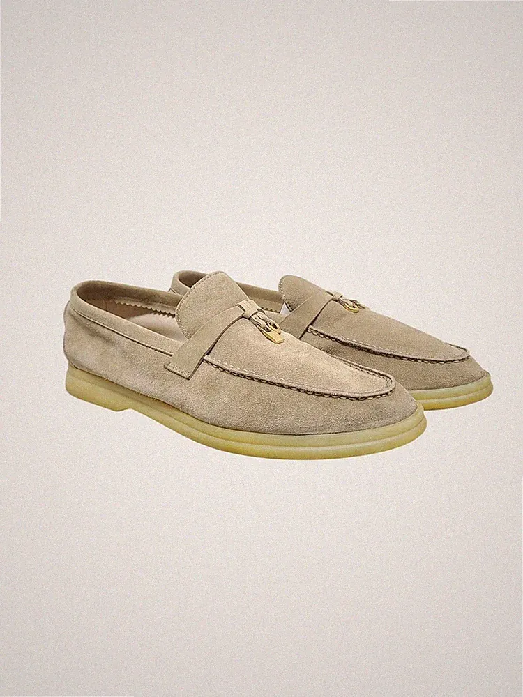 Loro Piana Halbschuh beige Summerwalk Chame 152241052 [U]