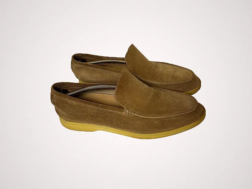 Loro Piana Herren Loafer aus Wildleder – Größe 46 – Made in Italy – Top Zustand