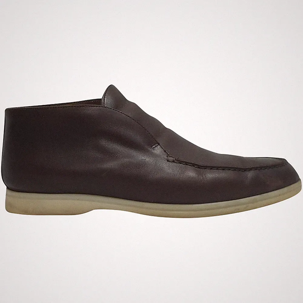 Loro Piana Open Walk Stiefeletten in Leder Herren braun Größe 42