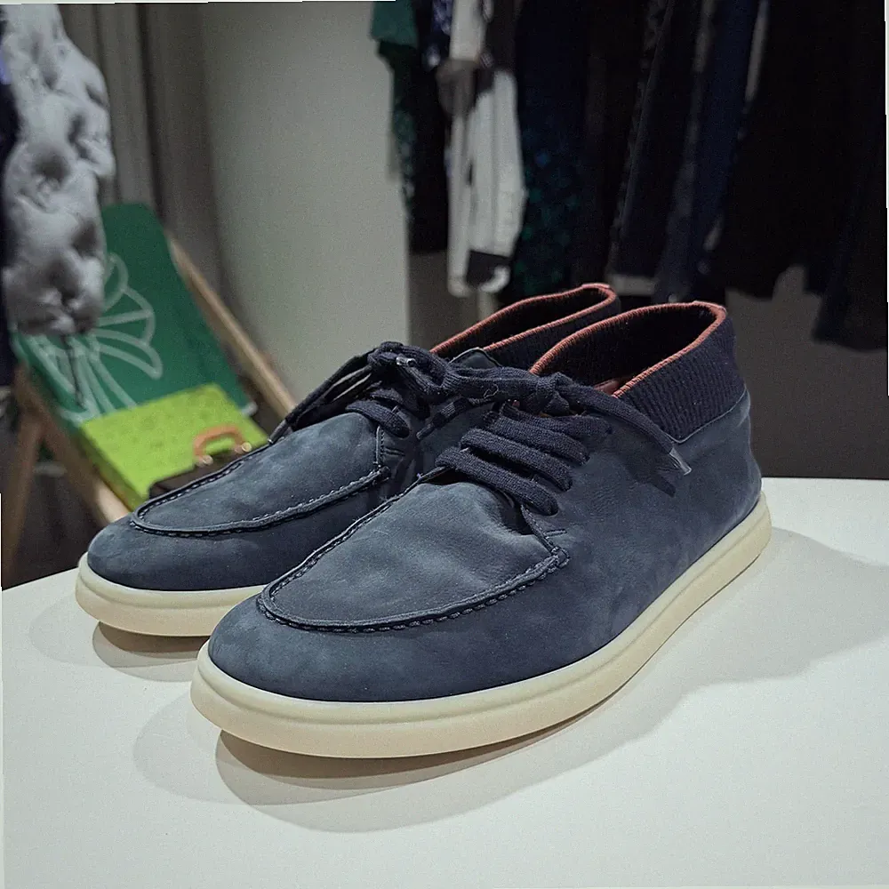 Loro Piana Sommerarbeit Wildleder Loafer Burgunder A / 42 154507722