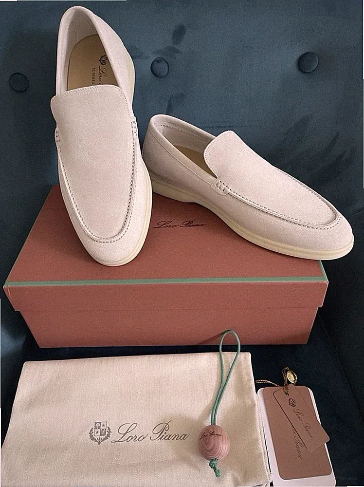 Loro Piana Summer Walk Gr.43 für 27 cm Fuß beige Halbschuhe Halbschuhe