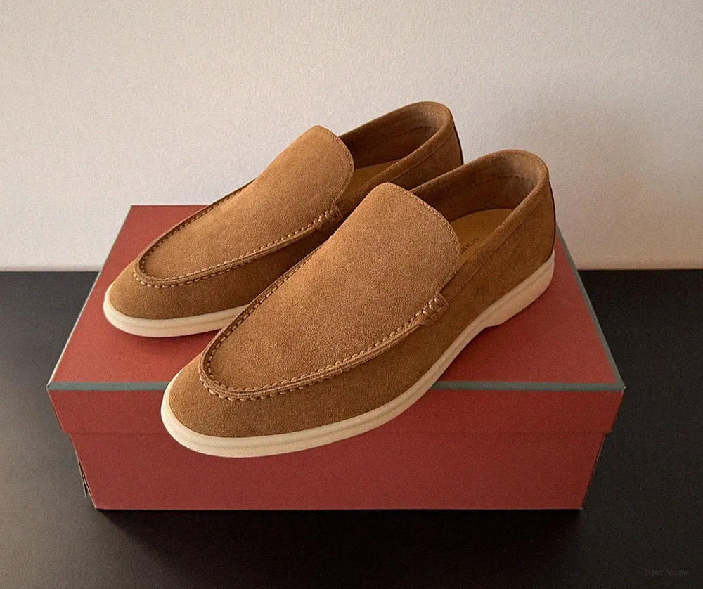 Loro Piana Summer Walk Schuhe Loafer 43 Soil Brown Braun Neu