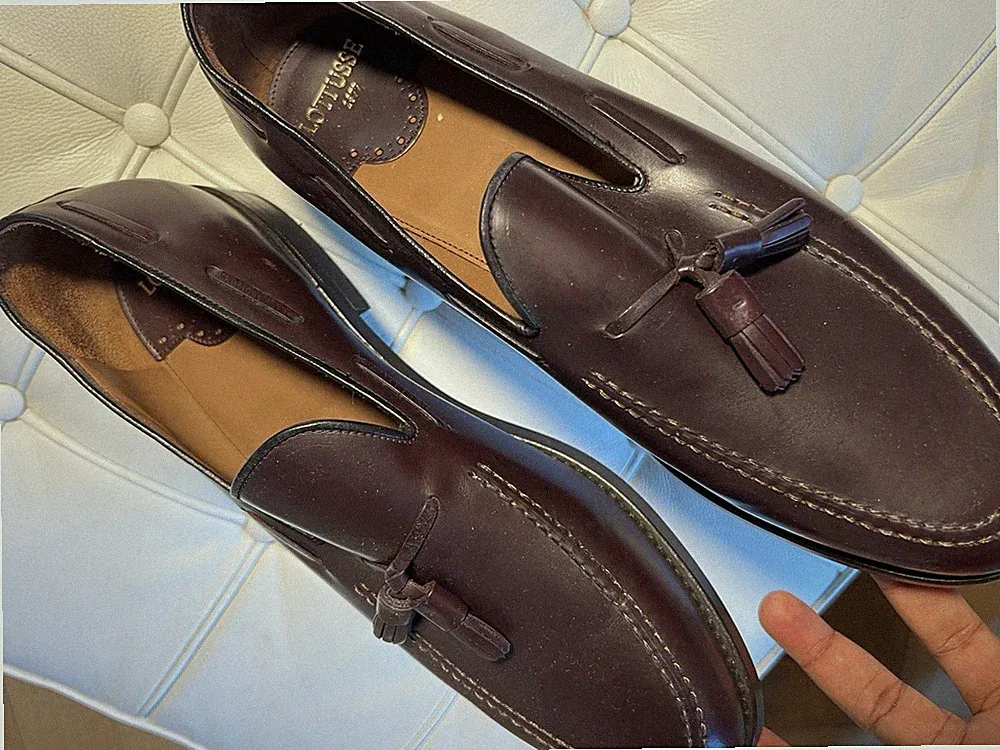 LOTTUSSE Tassel Loafer 44-11 Bordeaux
