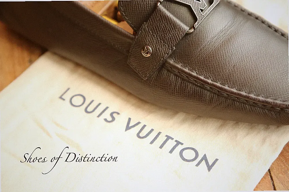 Louis Vuitton Braun Leder Monte Carlo Halbschuhe Schuhe Herren UK 11 US 12 EU 45