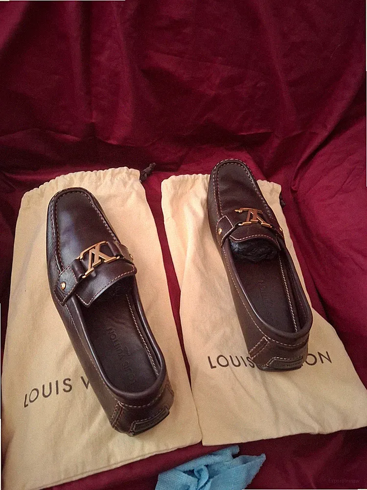 Louis Vuitton Monte Carlo Loafers Brown Leather Driving Shoes Men’s Size LV 9.5