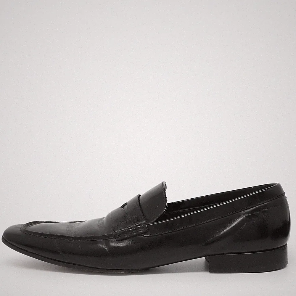 Louis Vuitton Penny Loafer Größe 45 Schwarz Lackleder