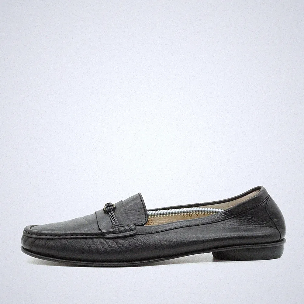 Luciano Pezzuto Herren Slipper EU 45 Mokassin Schwarz Classic