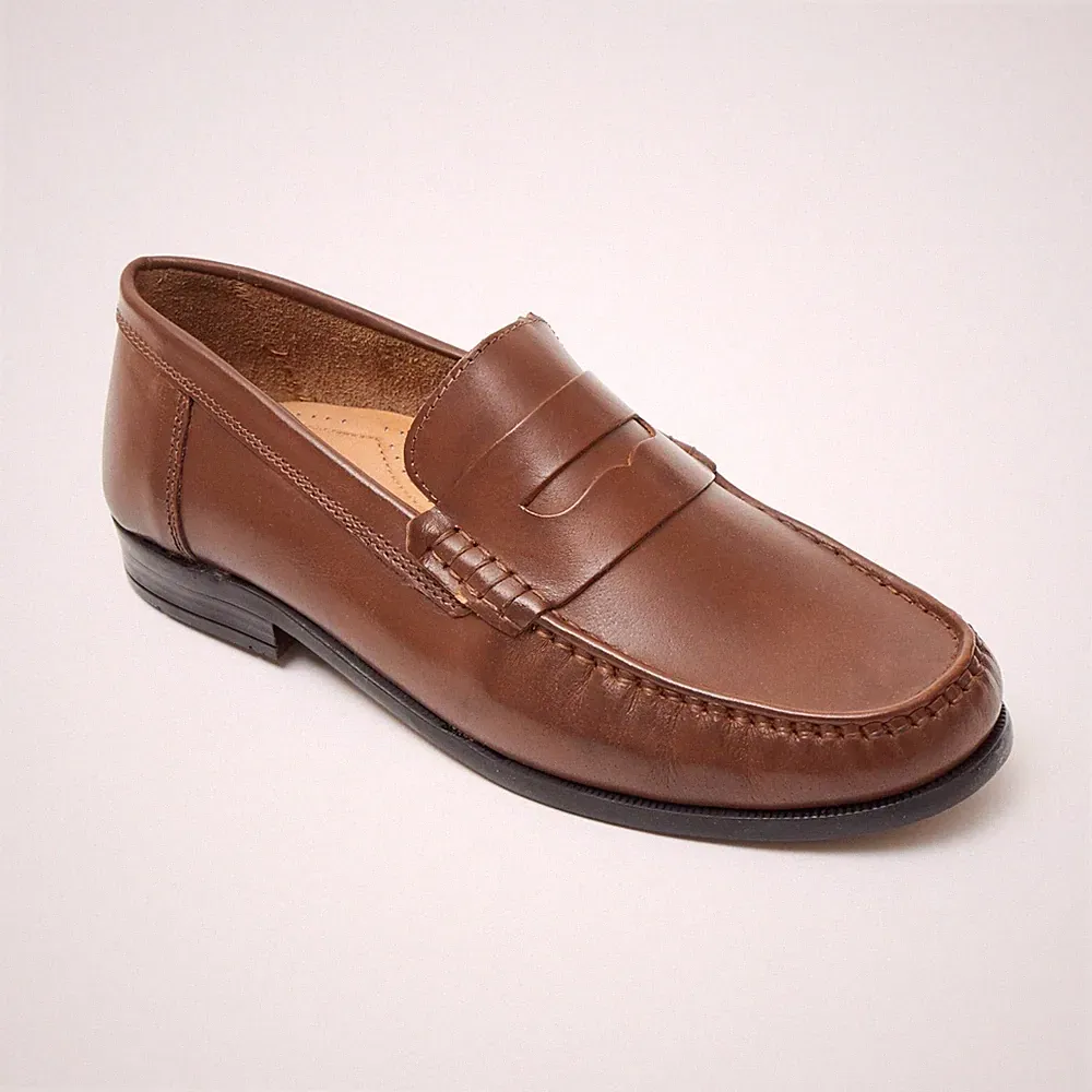 Lucini 2812 Herren Leder Slipper Mokassins Arbeit Fahren Smart Freizeit Halbschuhe
