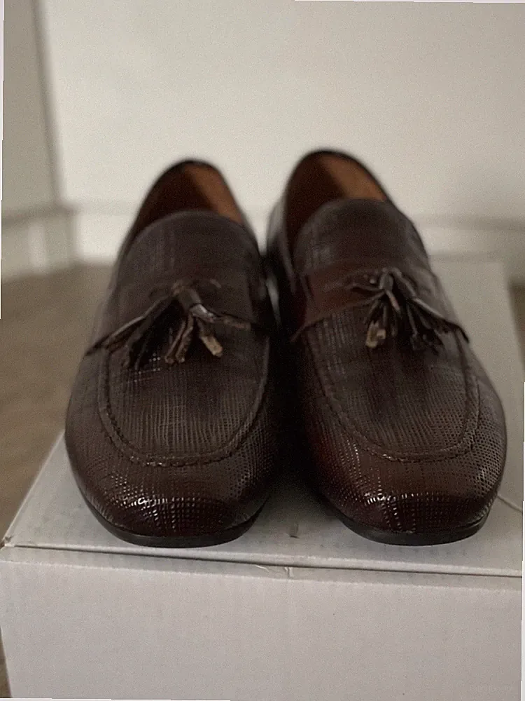 Lufian Loafer dunkelbraun 44 Herren Schuhe Neu