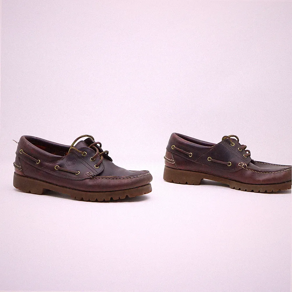 Lumberjack Herren Halbschuh Gr. 41 gebraucht (SS4197) Leder bordeaux