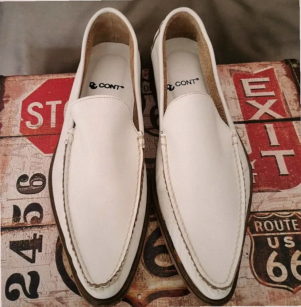 LUXUS De CONT Italy Slipper Mokassins Penny Loafer Schuhe 41 prime für den boss