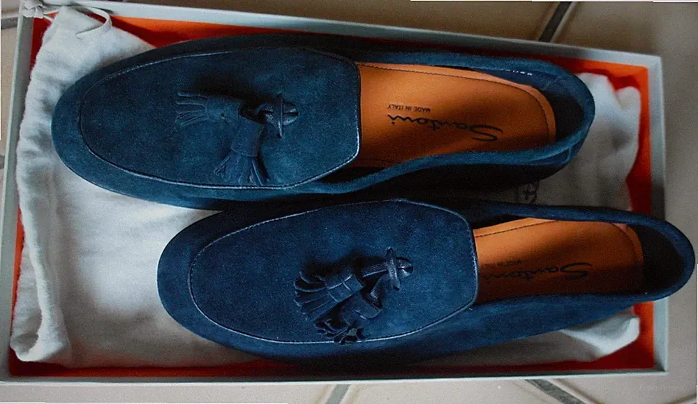 Santoni Loafer mit Quasten