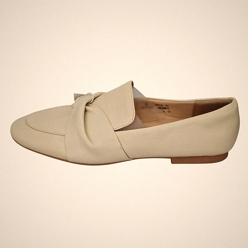 M&S Collection Damen-Slipper Leder Schleife Slipper UVP 49,50 £ UK-Größe 6,5
