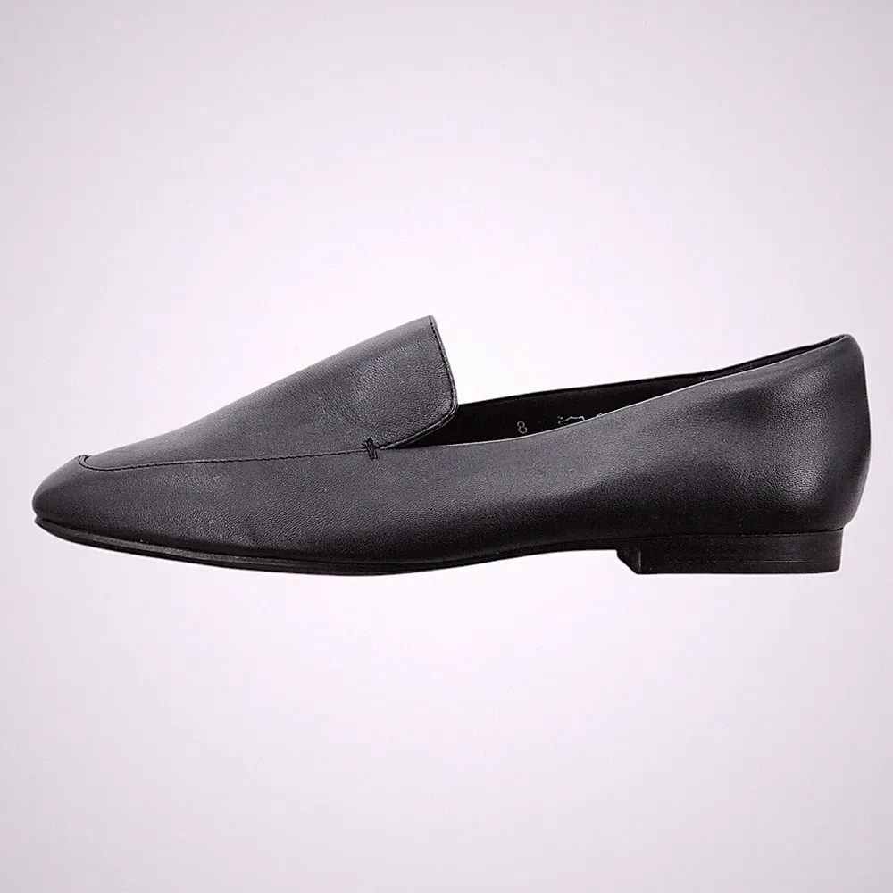 M&S Collection flache Halbschuhe breite Passform Leder eckige Zehenpartie UVP 45,00 £