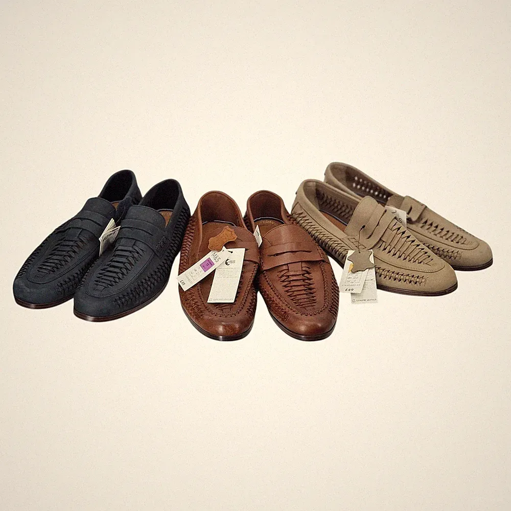 M&S Nubuk Woven Herren Halbschuhe UVP 49,00 £