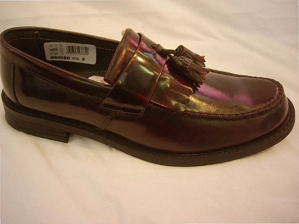 M900 poliertes Leder Quaste Quaste Loafer Ochsenblut schwarz Größe 6 7 8 9 10 11 12