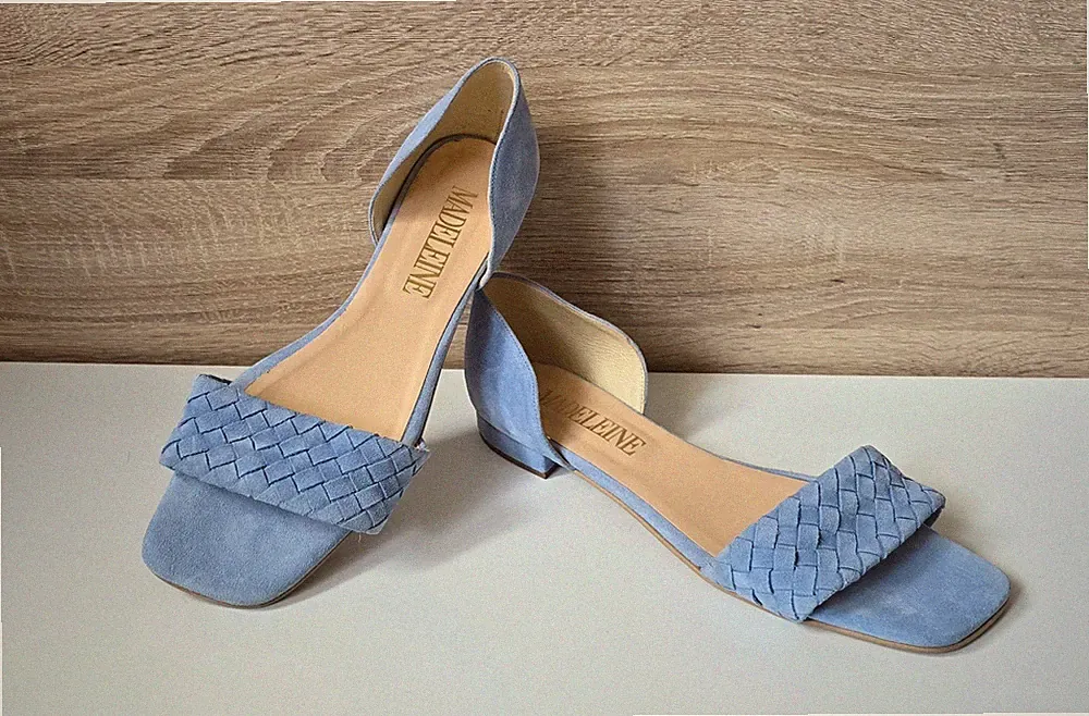 Madeleine Leder Pantoletten Sandalen Loafer Schuhe Slipper US 9,5 = 41