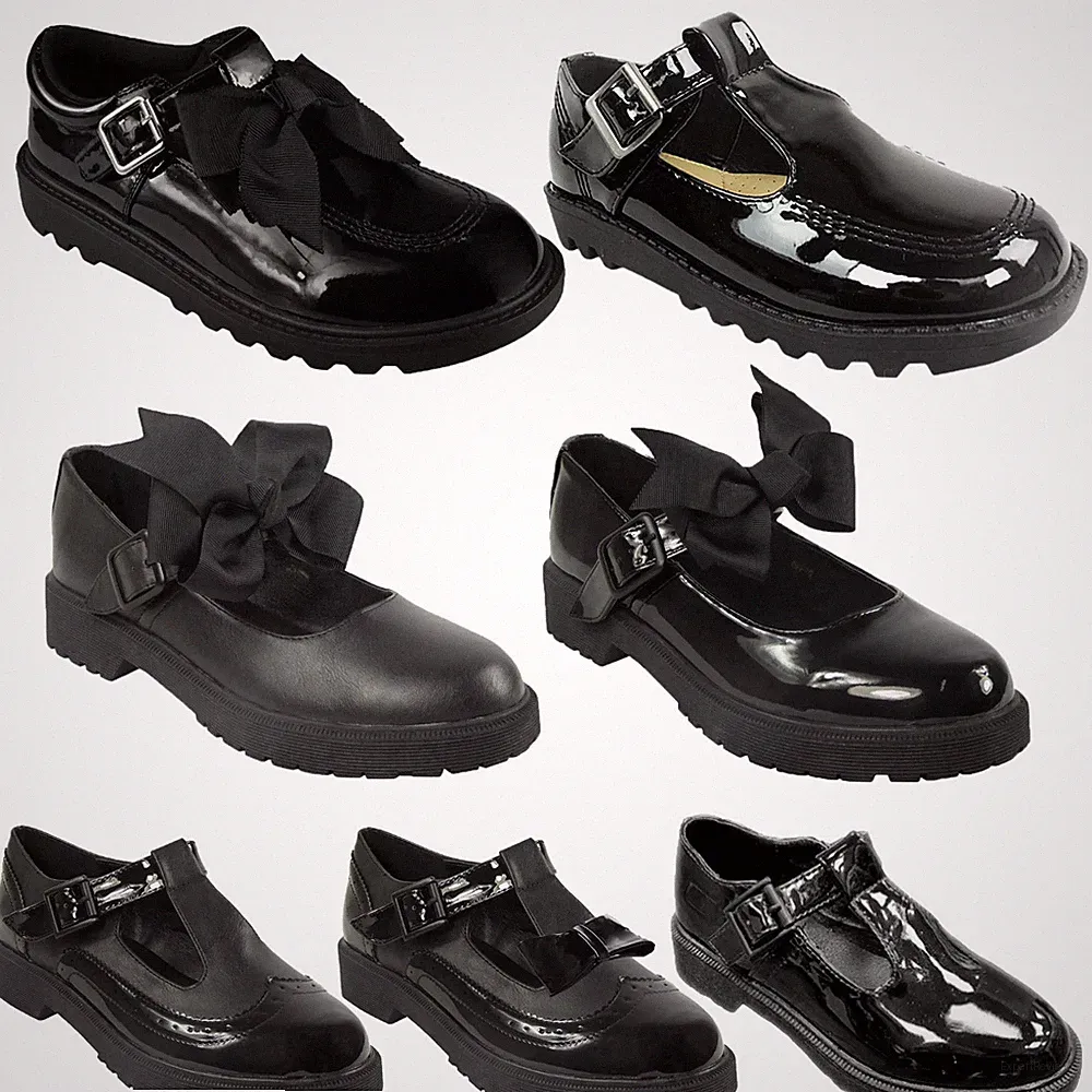 MÄDCHEN BACK TO SCHULE SCHUHE DAMEN DAMEN ARBEIT BÜRO FORMELLE FREIZEIT FLACHE PUMPS