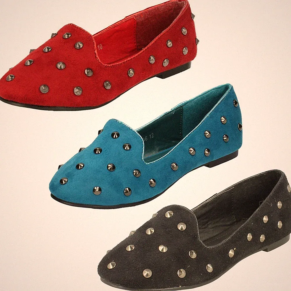 Mädchen Niedliche Nieten Loafer Flache Schuhe