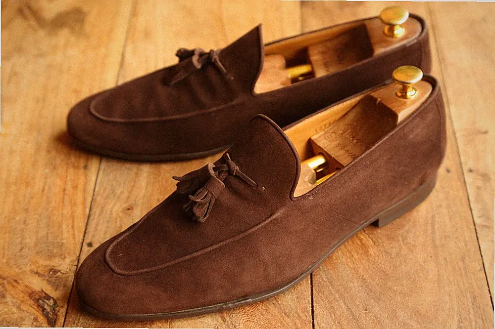 Magnanni Braun Wildleder Quasten Schuhe Halbschuhe Herren UK 9 US 10