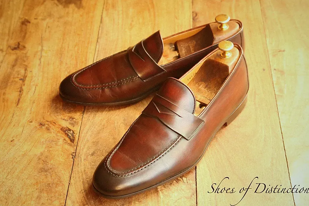 Magnanni hellbraun brüniert Penny Halbschuhe Schuhe Herren UK 8 EU 42 US 9
