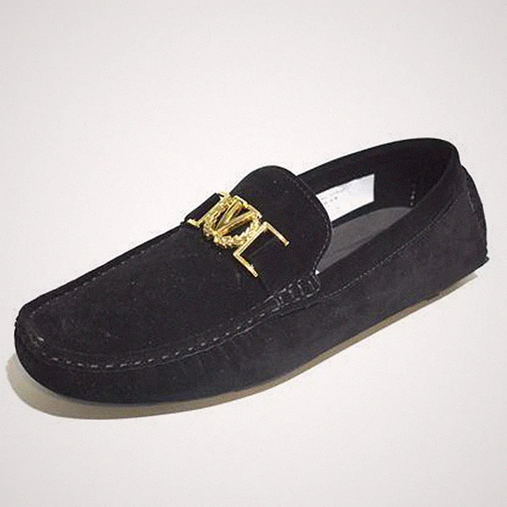 Malin Yael Herren Slip On Schuhe Smarte Freizeitkleidung Loafer Schwarz