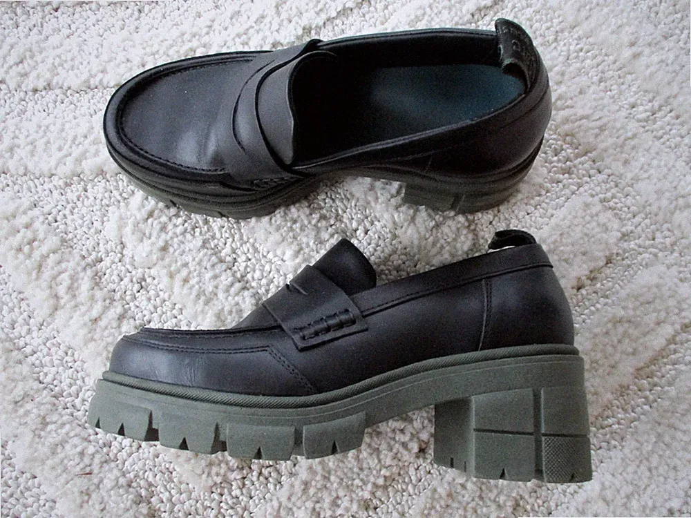 Marc O Polo Loafer Slipper Brikettsohle grün schwarz NEU wertig NP 129 Halbschuh