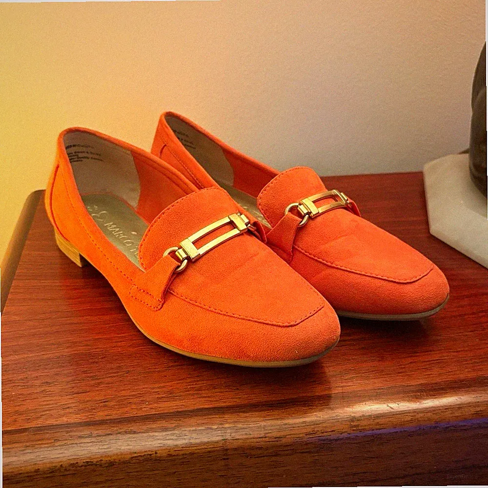 Marco Tozzi Damen Loafer Orange Gr. 36
