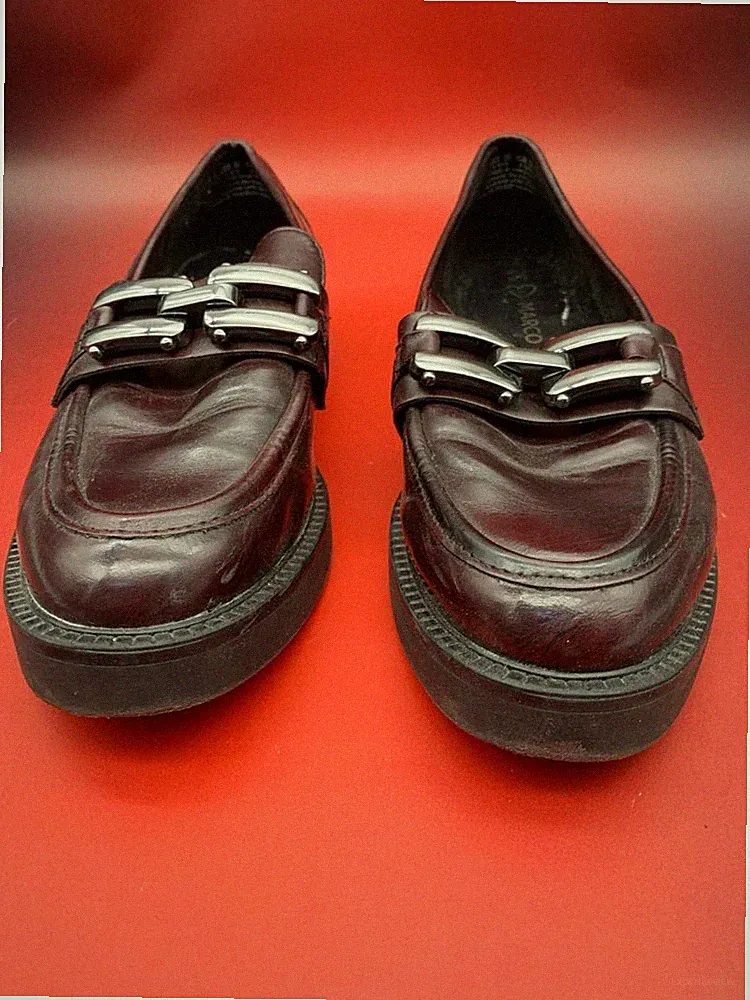 Marco Tozzi Loafer Damen Schuhe Blockabsatz Zierschnalle Dunkelbraun Gr. 38 (Geb