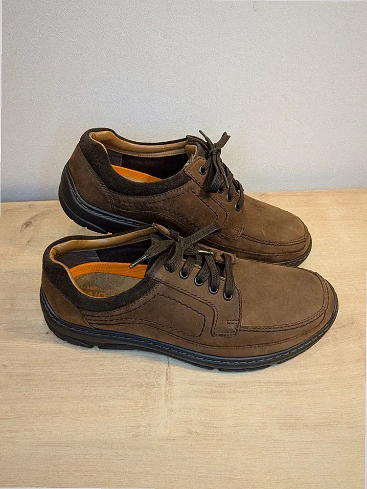 Marks and Spencer Herren Airflex Braun Wildleder Nubuk Schuhe Extrabreite Passform UK 7