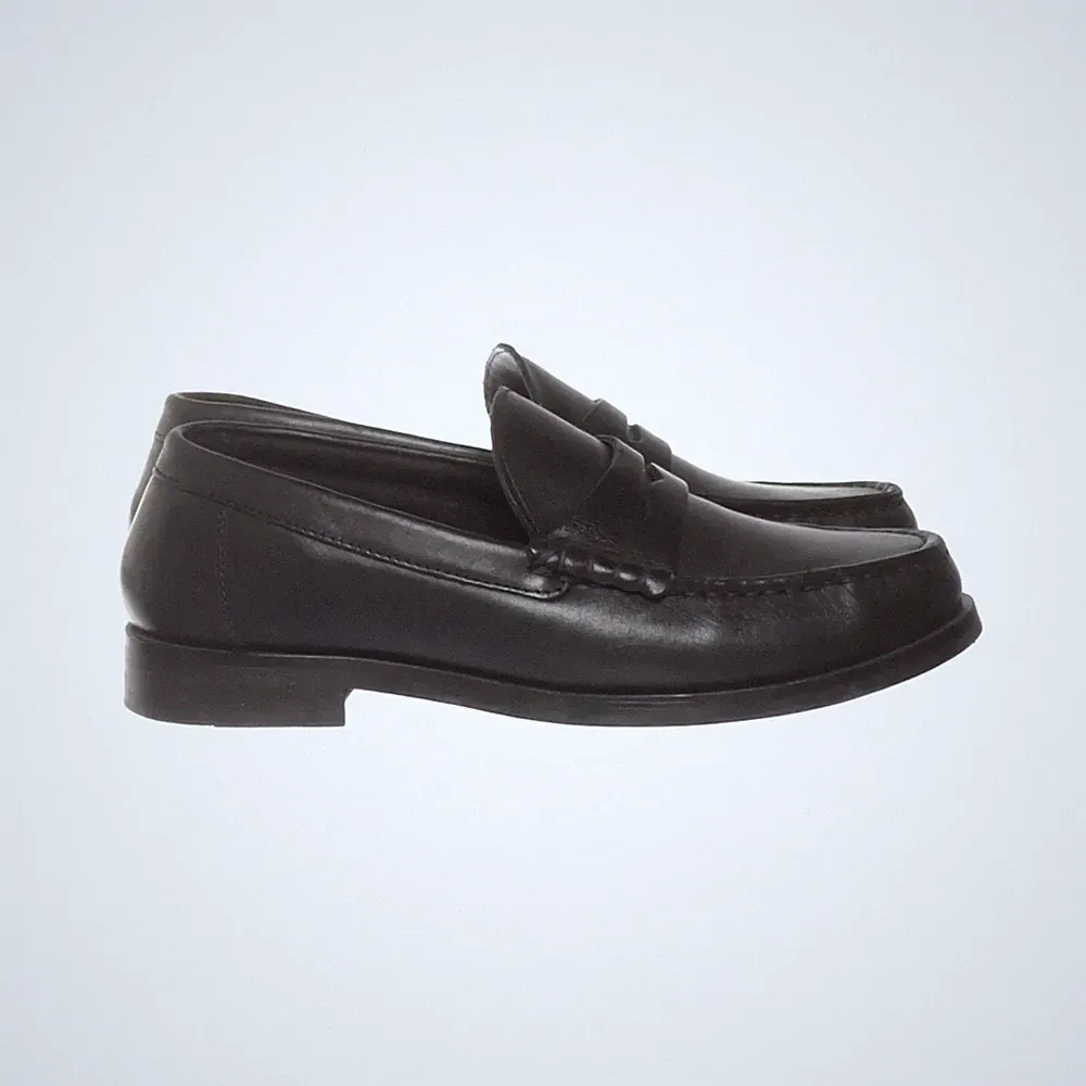 Marks & Spencer, Loafers, Größe: 37 1/2, Leder, Schwarz, Herren #Zhy