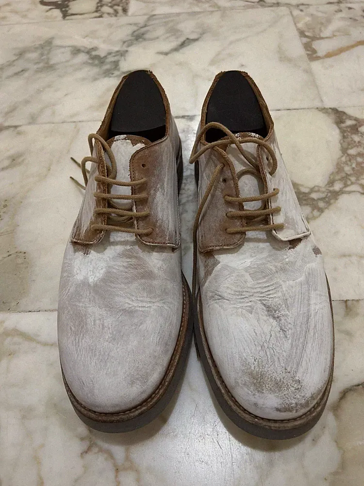 Leder Flache Schuhe
