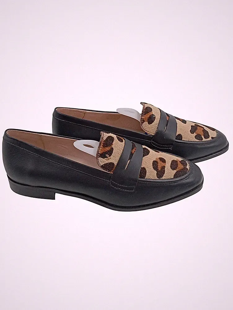 Martinelli Loafer Damen Gr. 41 Leopard Animal Print Schwarz