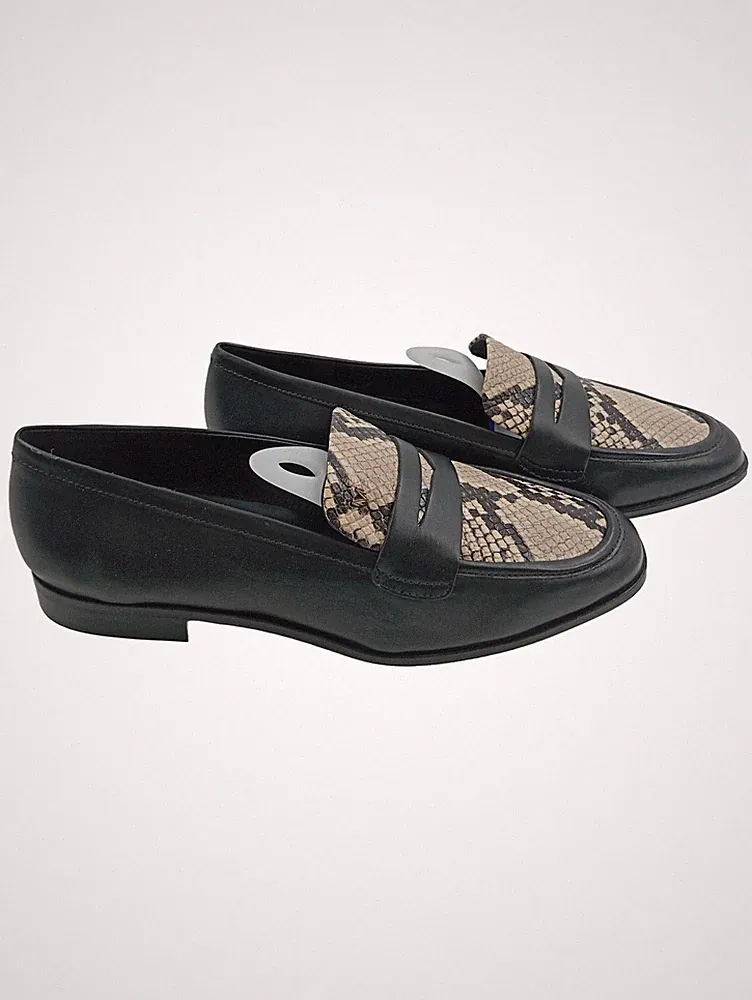 Martinelli Loafer Schlangenoptik Schwarz Damen Gr. 41