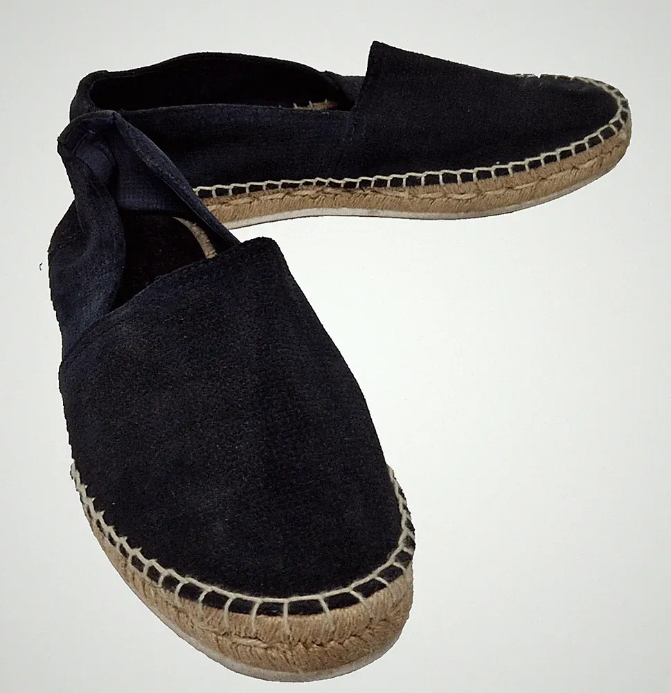 MASSIMO DUTTI Herren Navy Slip-On Espadrille Strand Loafer Schuhe EU 41 UK 7