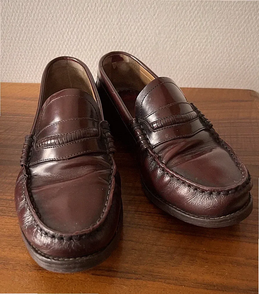 Mc KAY Herren Businessschuh Halbschuh Slipper Leder bordeaux Gr 42