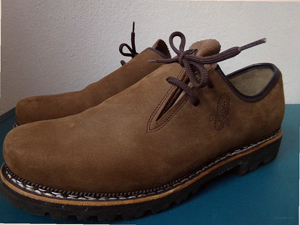 Meindl Trachtenschuhe Loafer Velourleder Gr. 40 Unisex