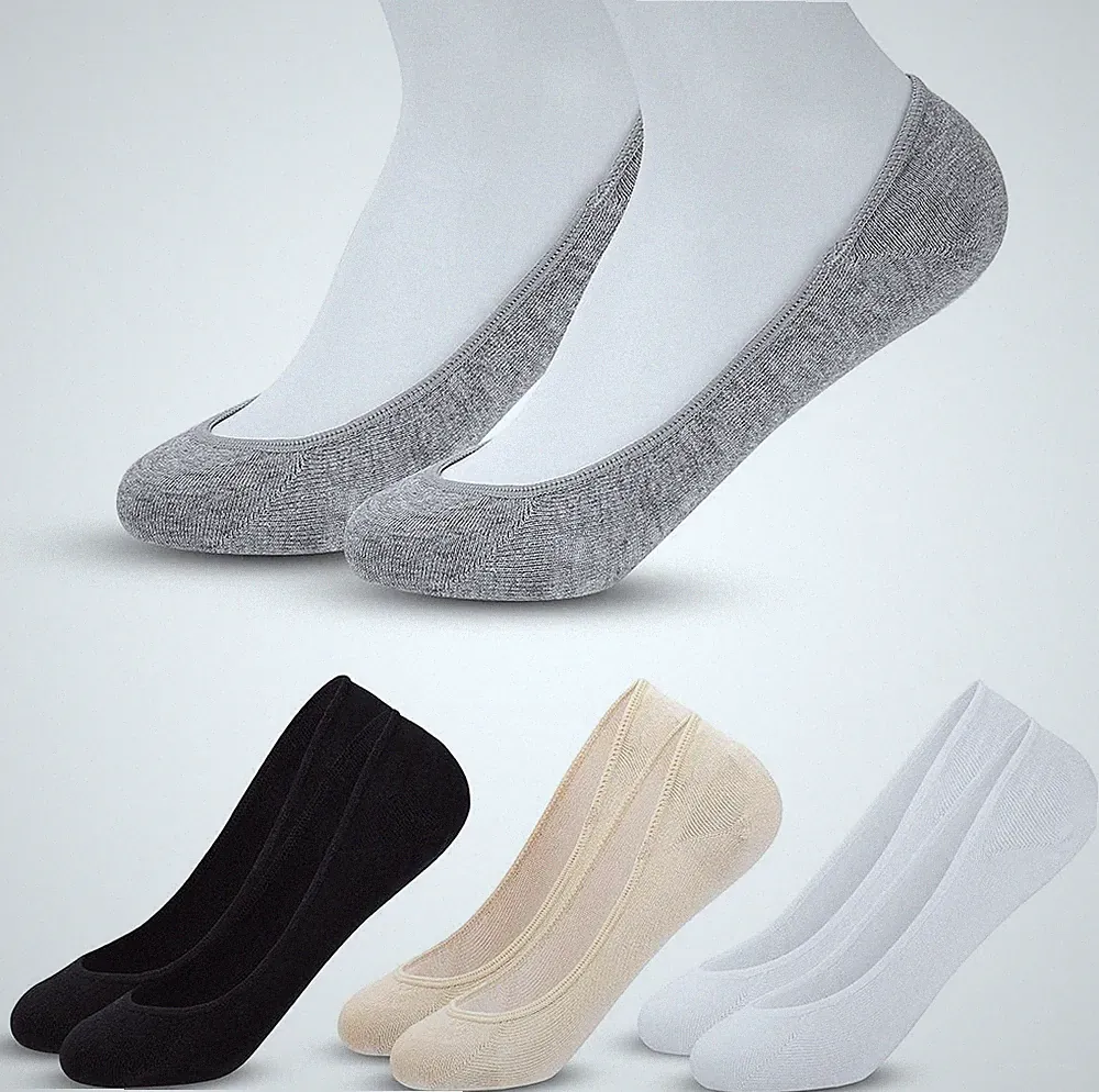 MELLIEX 4 Paar Unsichtbare Ballerina Socken Damen Atmungsaktive Kurze Dünne