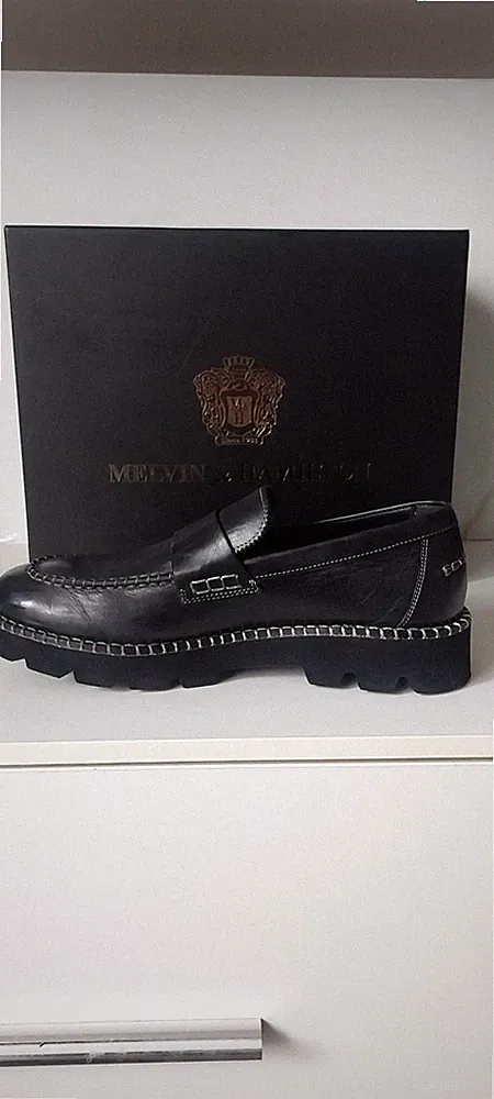 Melvin & Hamilton Damen Loafer Slipper Schwarz Leder Gr. 41 – sehr guter Zustand