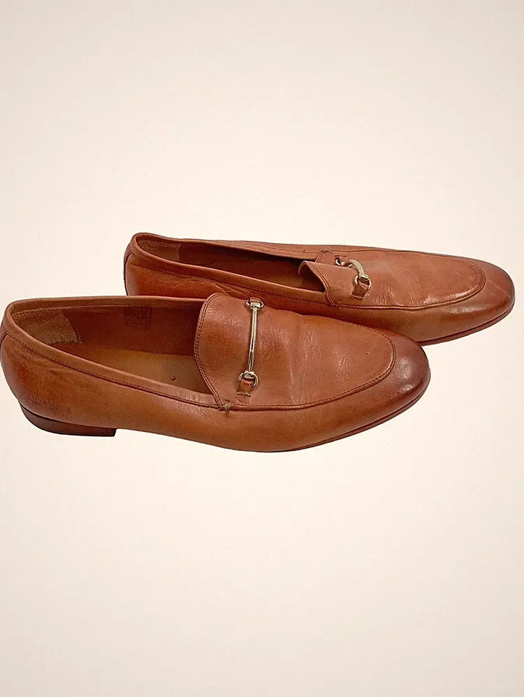 Melvin & Hamilton Loafer Herren Leder Schnalle Cognac Braun Gr. 38