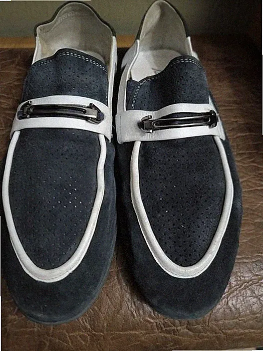 Men Armani Loafers Multicolor Leather 43