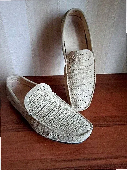 Men Baldinini Loafers Beige Suede 42
